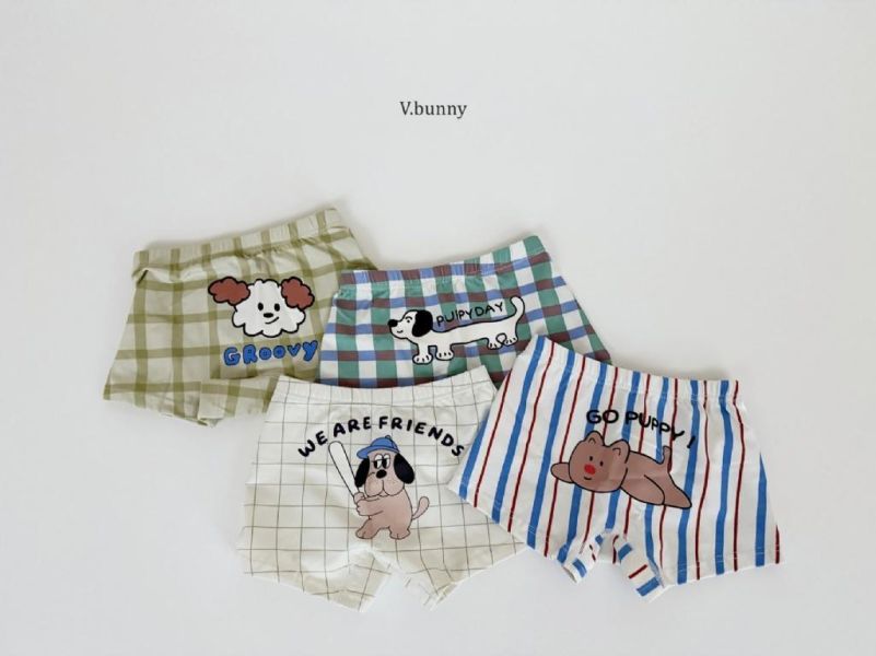 VBUNNY｜GRoovy純棉小褲褲4件組(BOY) 