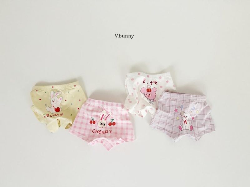 VBUNNY｜Cherry純棉小褲褲4件組(GIRL) 