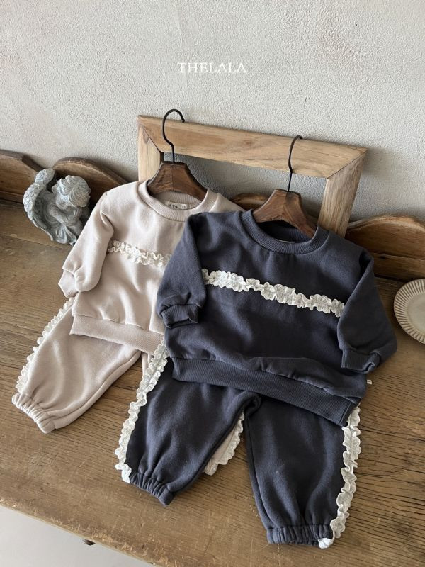 蕾絲休閒衛褲(可配成套)｜2COLORS 