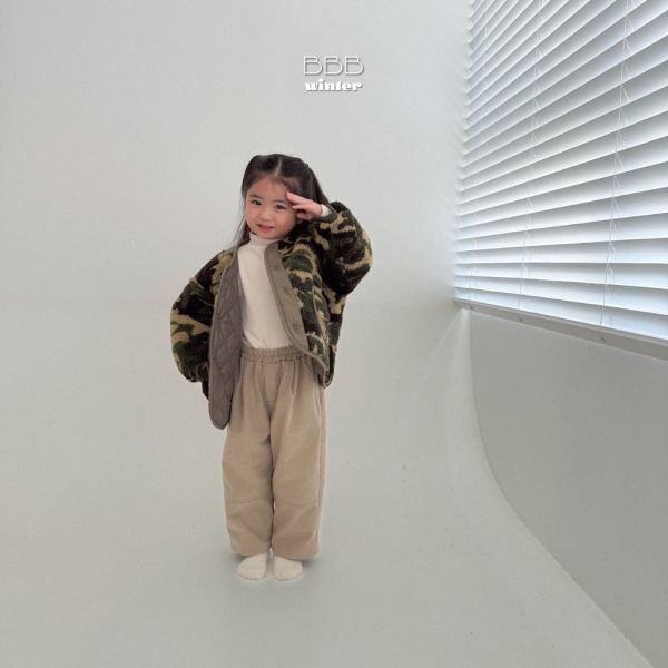 碎花迷彩羊羔毛外套｜2COLORS 