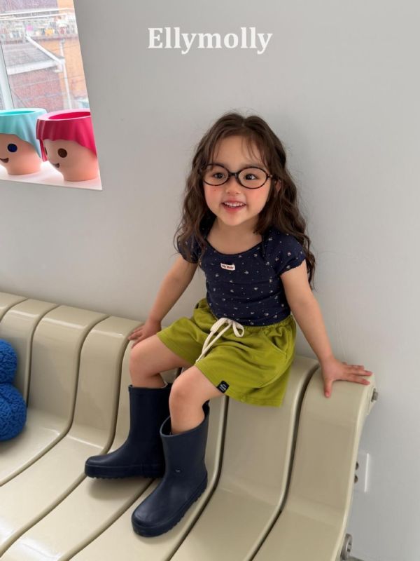 ELLYMOLLY｜抽繩棉短褲 