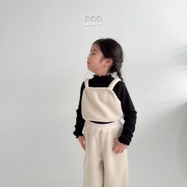 羊羔毛疊搭短版背心｜2COLORS 