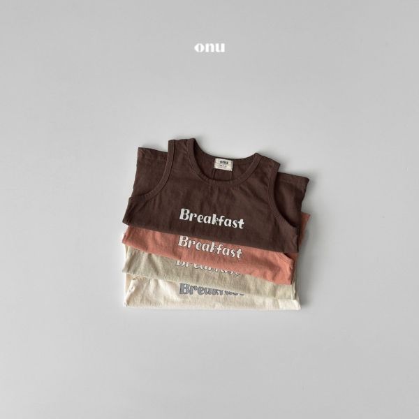 字母Breakfast背心｜4COLORS 