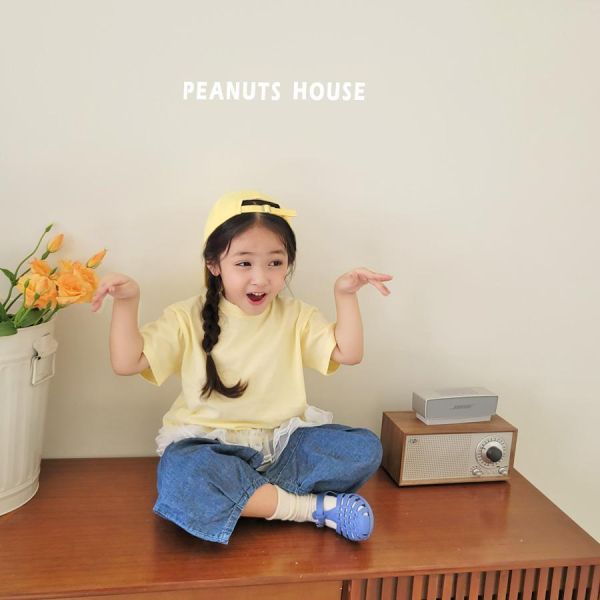 PEANUTS｜下擺蕾絲短TEE 