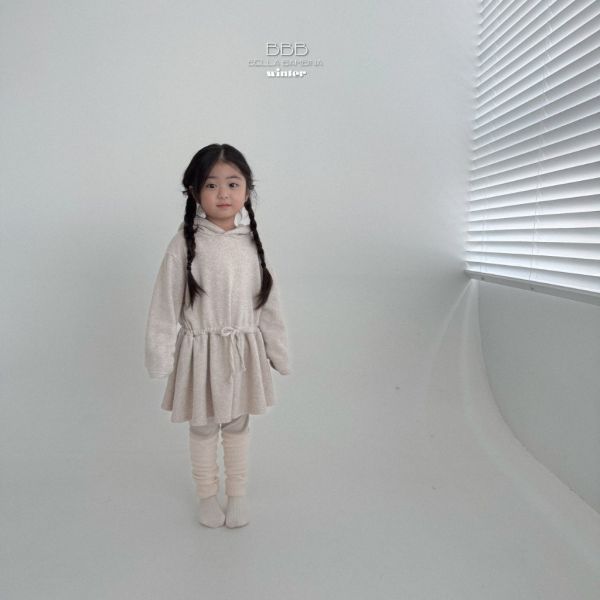 連帽抽繩連身裙｜2COLORS 