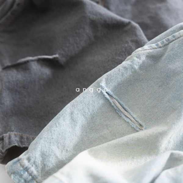 割破隨性牛仔褲｜2COLORS 