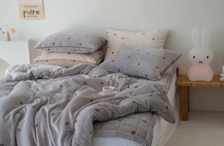 韓國製 泰迪熊雙面極細毛絨冬被｜3COLORS 