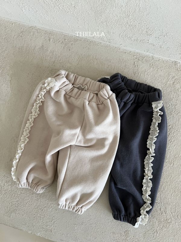蕾絲休閒衛褲(可配成套)｜2COLORS 