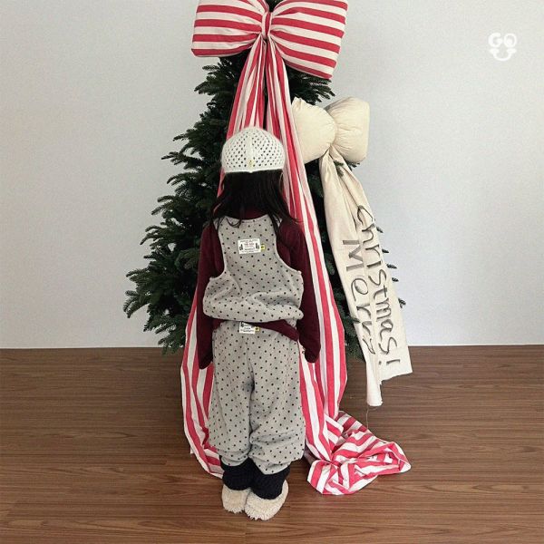 復古波點套裝(背心+褲子)｜3COLORS 