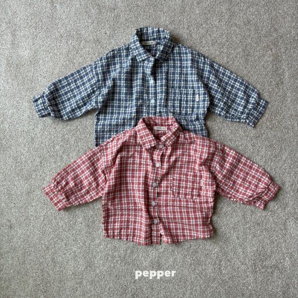 細格紋襯衫｜2COLORS 