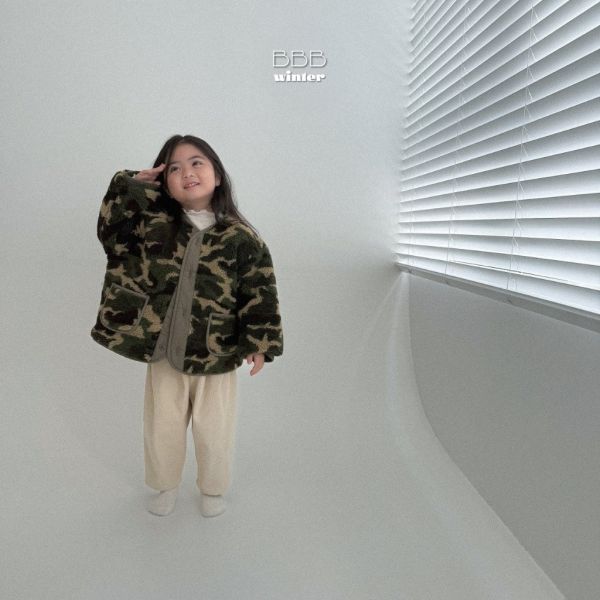 碎花迷彩羊羔毛外套｜2COLORS 