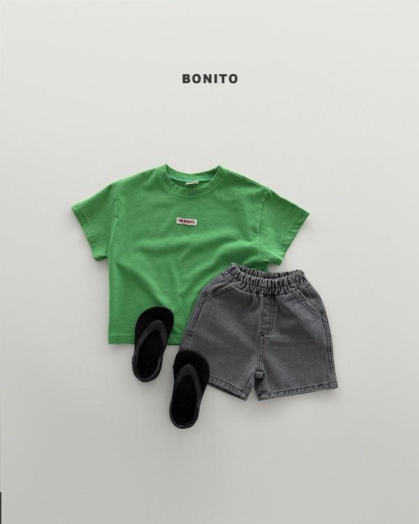 BONITO｜素色標籤短TEE 