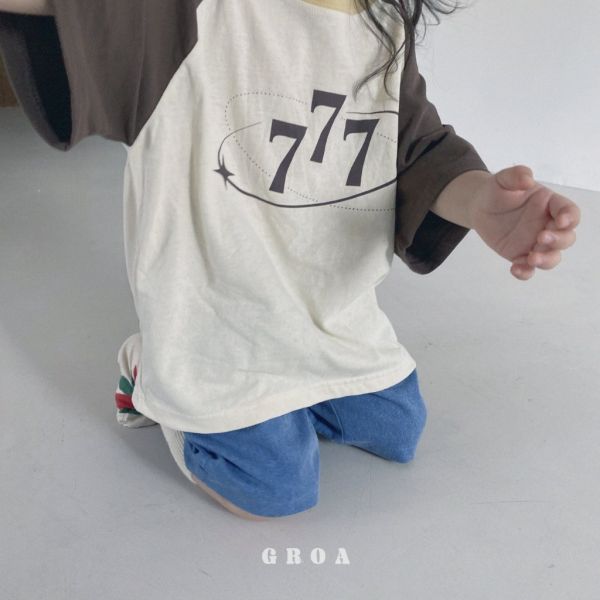 數字777短TEE｜2COLORS 