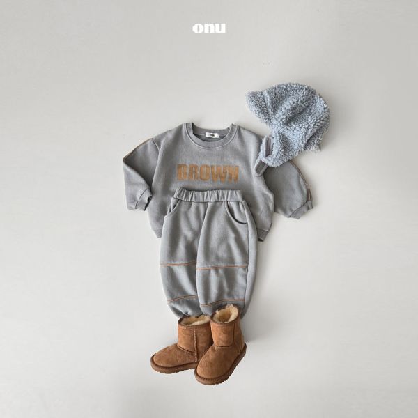 簡約線條拼接衛褲｜2COLORS 