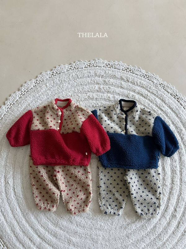 點點羊羔毛暖暖衛褲(可配成套)｜2COLORS 