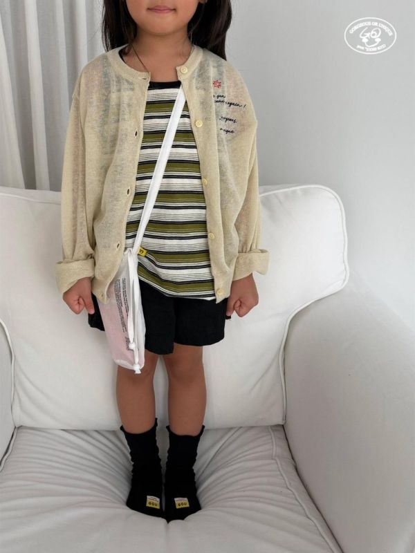 GOU｜條紋拼色背心 