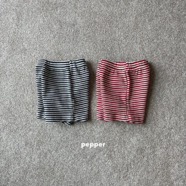 條紋時髦短褲｜2COLORS 