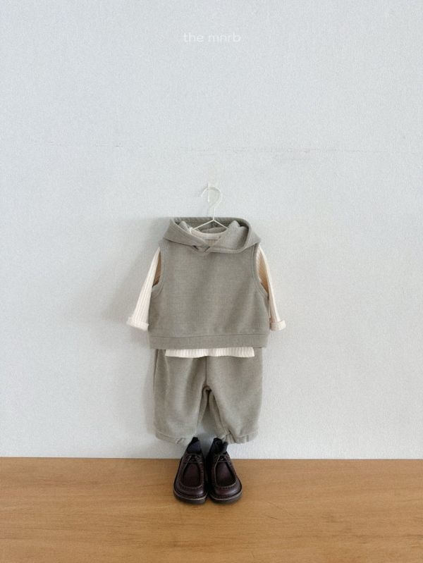 連帽刷毛背心｜2COLORS 