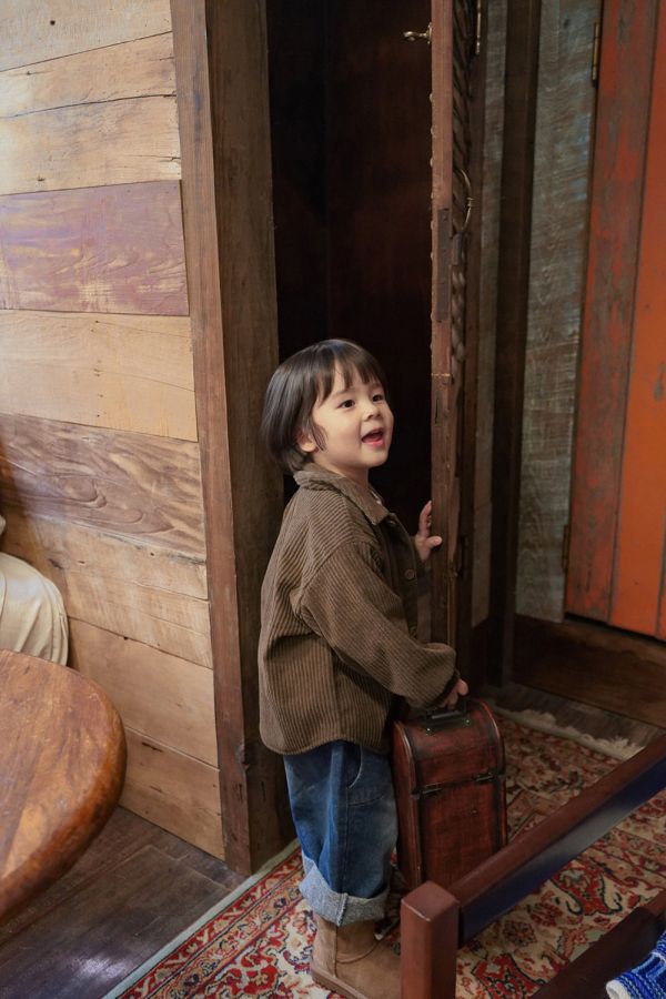 燈芯絨開釦襯衫｜2COLORS 