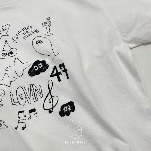 親子款 手繪塗鴉短TEE｜1COLOR 