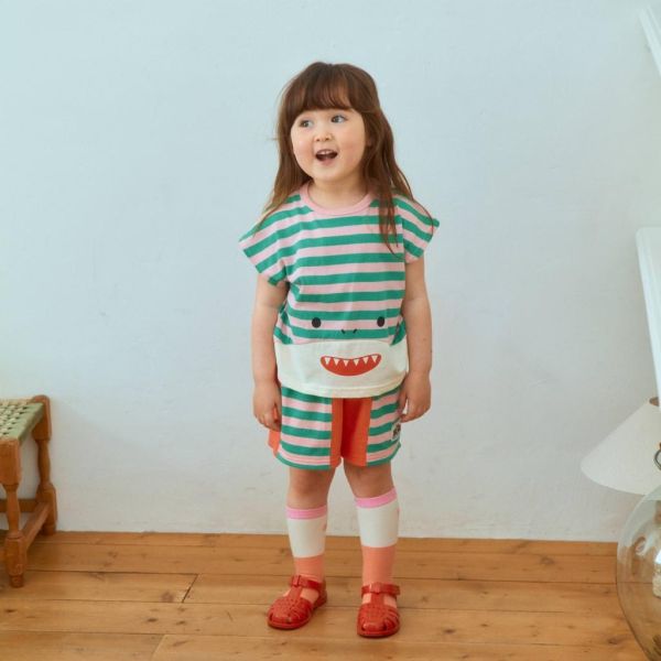 1STBLUE｜鯊魚嘴短TEE 