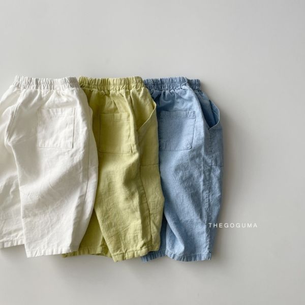 夏季薄透口袋長褲｜3COLORS 