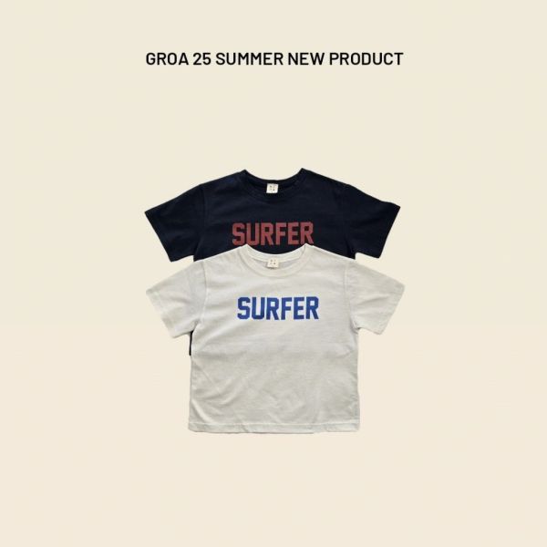 親子款 SURFER字母短TEE｜2COLORS 