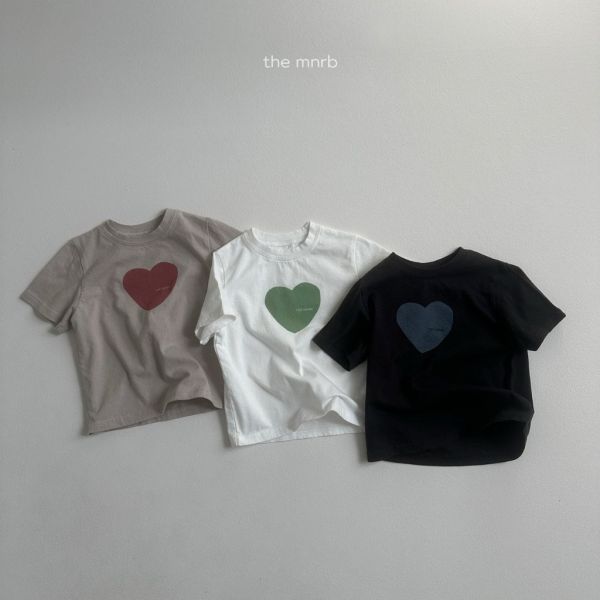 mnrb愛心短TEE｜3COLORS 