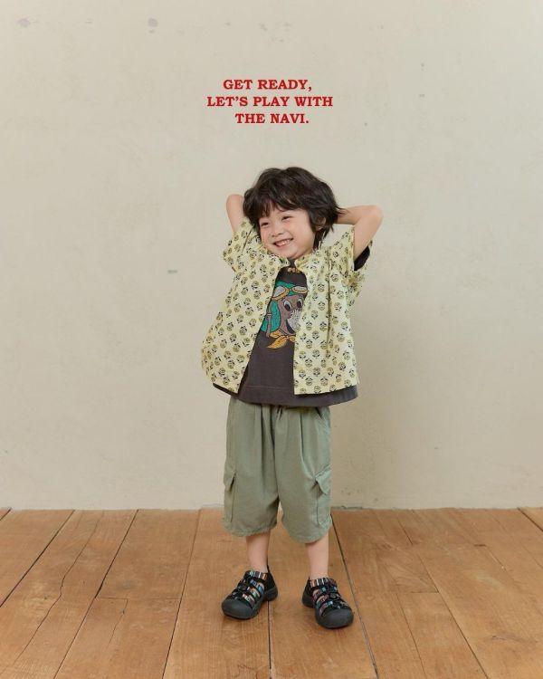 NAVI｜小花短袖襯衫 