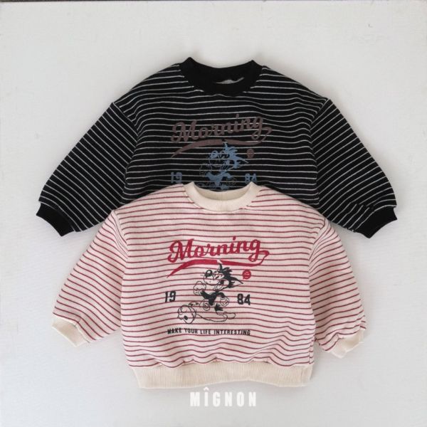 大野狼條紋衛衣｜2COLORS 