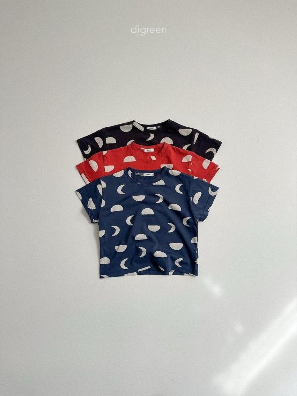 DIGREEN｜幾何圖棉質短TEE 