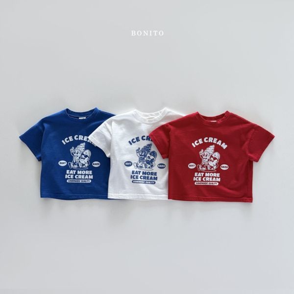 EAT MORE ICE CREAM短TEE｜3COLORS 