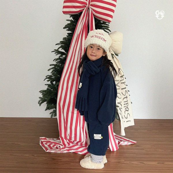 柔軟加絨舒適套裝(上衣+褲子)｜4COLORS 