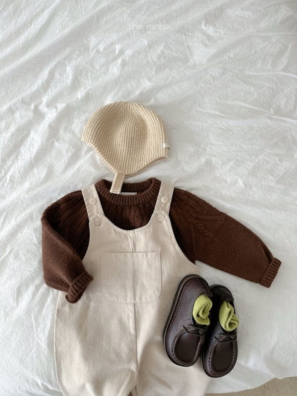 口袋吊帶長褲｜2COLORS 