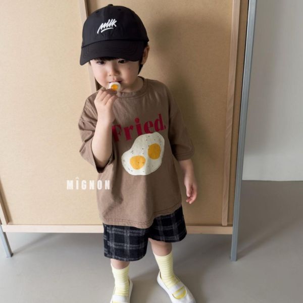 MIGNON｜活力荷包蛋短TEE 