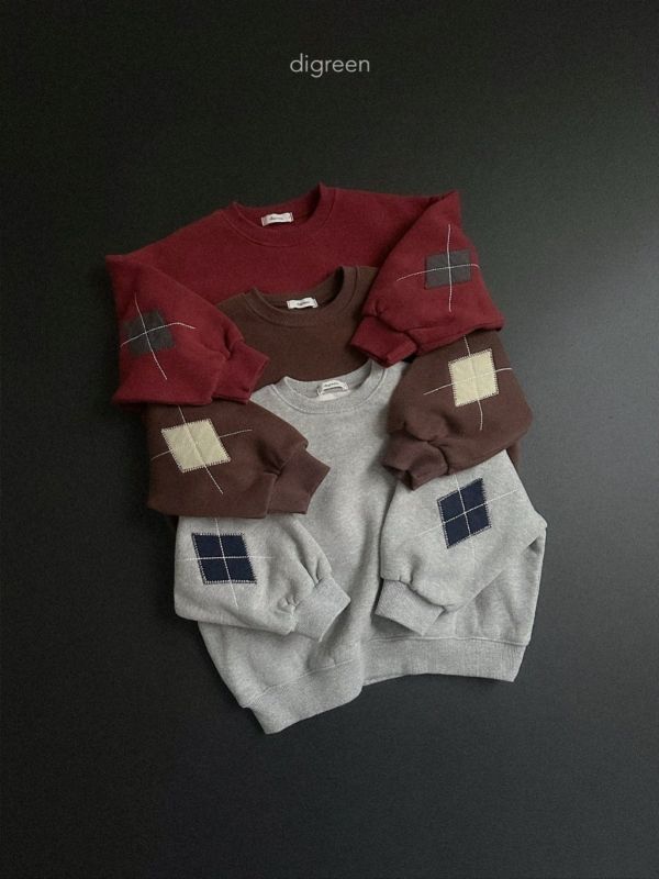 方塊補丁衛衣｜3COLORS 