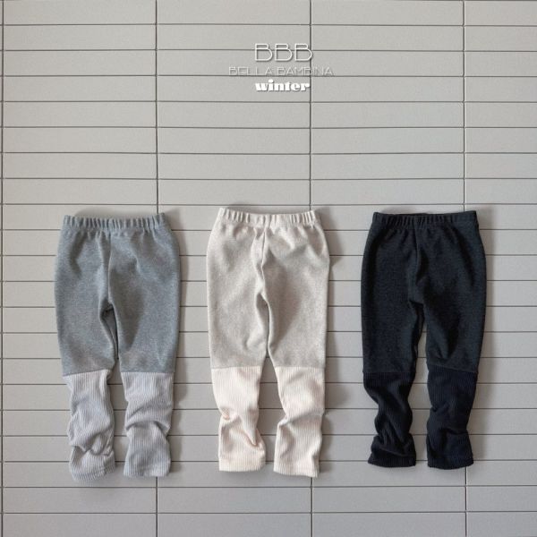 冰淇淋拼接打底褲｜3COLORS 