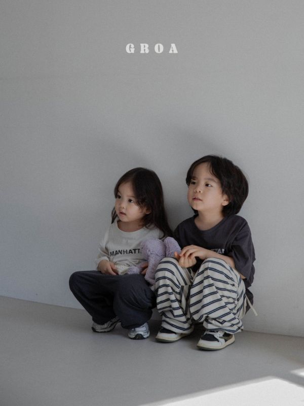 親子款 MANHATTANS字母短TEE｜2COLORS 