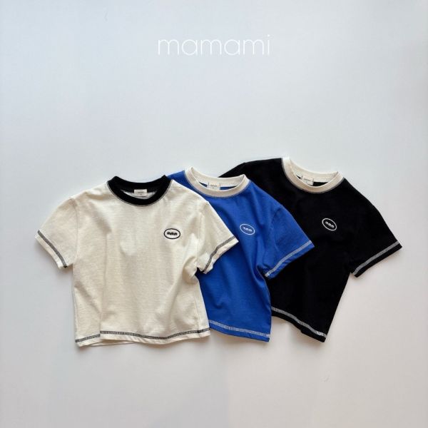 品牌車縫短TEE｜3COLORS 