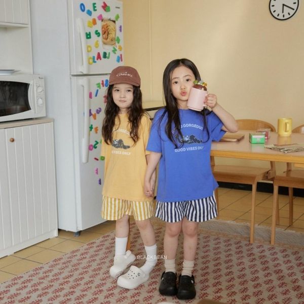 BLACKBEAN｜GOOD VIBES ONLY黑貓短TEE 