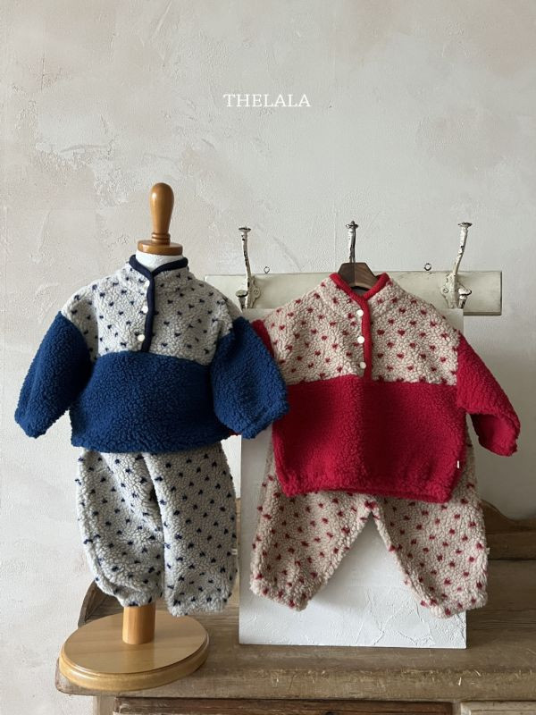 點點羊羔毛暖暖衛褲(可配成套)｜2COLORS 