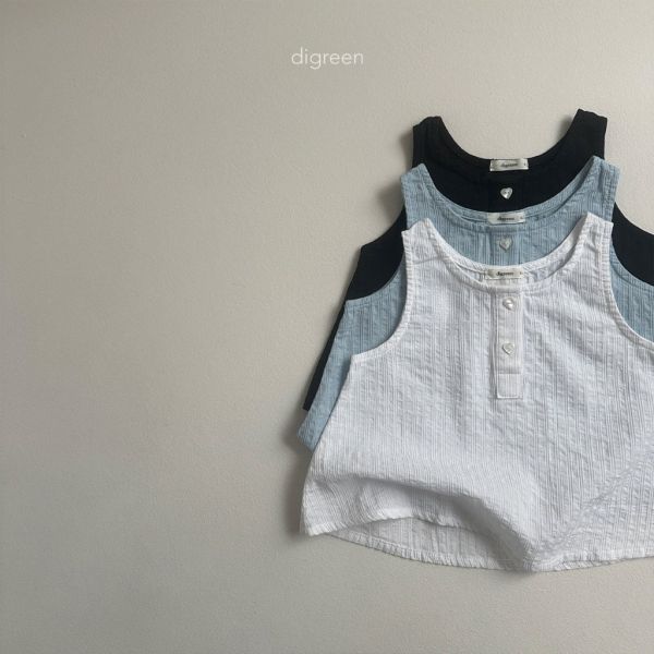 貝殼愛心釦背心｜3COLORS 