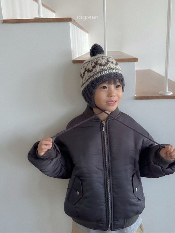 毛球圖騰針織帽｜3COLORS 