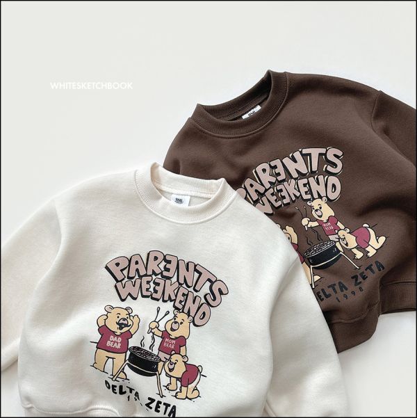 BBQ烤肉小熊衛衣｜2COLORS 