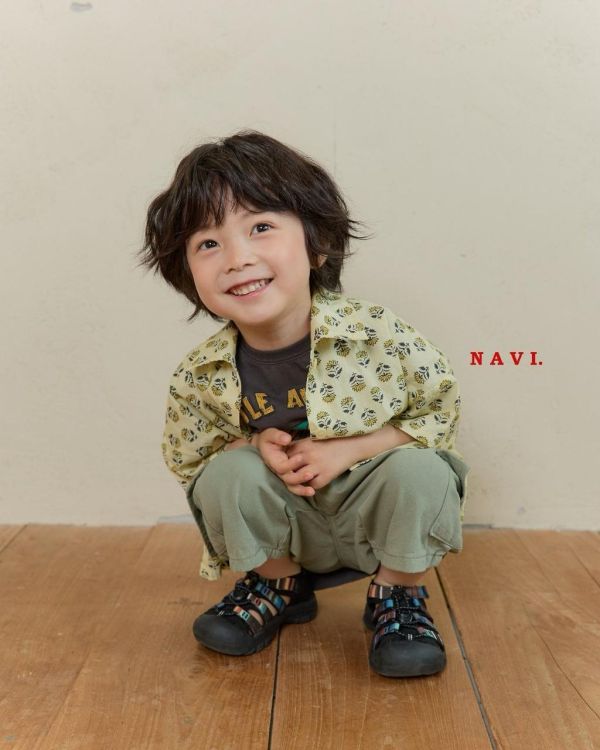 NAVI｜小花短袖襯衫 