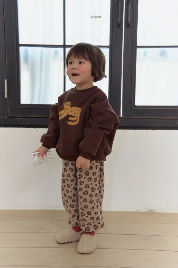 可愛豹豹套裝(上衣+褲子)｜2COLORS 