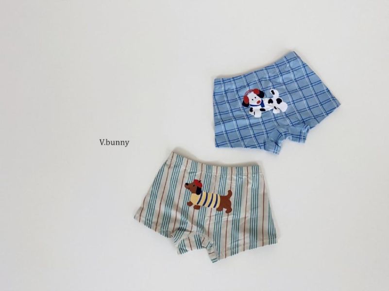 VBUNNY｜耳機狗狗純棉小褲褲4件組(BOY) 