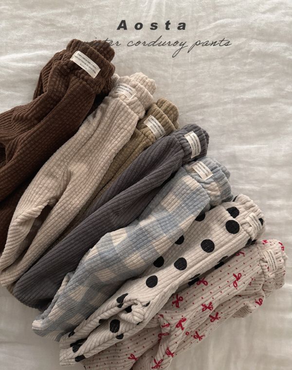 燈芯絨日常鬆緊褲｜8COLORS 