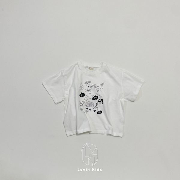 親子款 手繪塗鴉短TEE｜1COLOR 