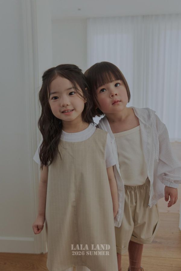 LALALAND｜直條學院短褲 